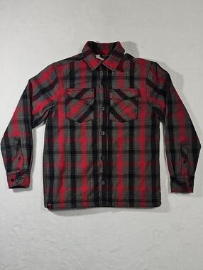 Tony Hawk Black and Red‎ Plaid Labeled Jacket